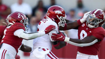 Raheim Sanders, Arkansas football (Gary Cosby Jr.-USA TODAY Sports)