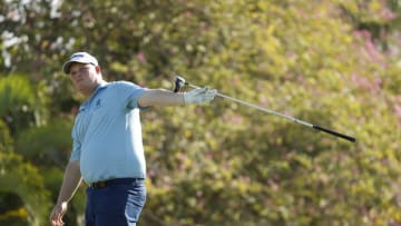 HONOLULU, HAWAII - JANUARY 15: (L-R) Michael Gellerman of the United States reacts to his tee shot on the fifth hole during the second round of the Sony Open in Hawaii at the Waialae Country Club on January 15, 2021 in Honolulu, Hawaii. (Photo by Cliff Hawkins/Getty Images)