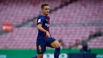 BARCELONA, SPAIN - OCTOBER 01: Denis Suarez of Barcelona runs with the ball during the La Liga match between Barcelona and Las Palmas at Camp Nou on October 1, 2017 in Barcelona, Spain. (Photo by Manuel Queimadelos Alonso/Getty Images)