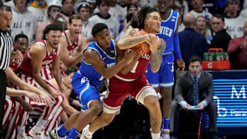 Jalen Hood-Schifino #1 of the Indiana Hoosiers. (Photo by Dylan Buell/Getty Images)