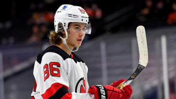 New Jersey Devils center Jack Hughes (86): (Eric Hartline-USA TODAY Sports)