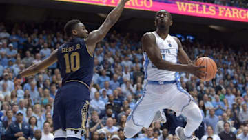 CHAPEL HILL, NC - FEBRUARY 12: Theo Pinson