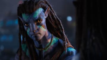 Jake Sully (Sam Worthington) in 20th Century Studios' AVATAR: THE WAY OF WATER. Photo courtesy of 20th Century Studios. © 2022 20th Century Studios. All Rights Reserved.