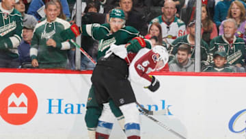 ST. PAUL, MN - APRIL 2: Nino Niederreiter