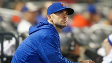 NEW YORK, NY - MAY 19: David Wright #5 of the New York Mets looks on against the Arizona Diamondbacks at Citi Field on May 19, 2018 in the Flushing neighborhood of the Queens borough of New York City. The Mets defeated the Diamondbacks 5-4. (Photo by Jim McIsaac/Getty Images)
