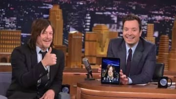 Jimmy Fallon and Norman Reedus on The Tonight Show. NBC.