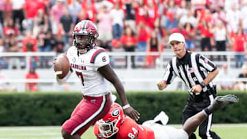 Dakereon Joyner #7 of the South Carolina Gamecocks. (Photo by Steve Limentani/ISI Photos/Getty Images).