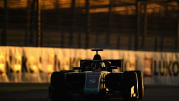 SOCHI, RUSSIA - SEPTEMBER 29: Alexander Albon of Thailand and DAMS drives during the feature race of Formula 2 at Sochi Autodrom on September 29, 2018 in Sochi, Russia. (Photo by Clive Mason/Getty Images)