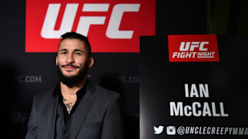 BELFAST, IRELAND - NOVEMBER 17: Ian McCall of the United States poses for a picture during the UFC Fight Night Ultimate Media Day at the SSE Arena on November 17, 2016 in Belfast, Ireland. (Photo by Brandon Magnus/Zuffa LLC/Zuffa LLC via Getty Images)