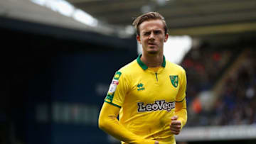 IPSWICH, ENGLAND - OCTOBER 22: James Maddison of Norwich City looks on during the Sky Bet Championship match between Ipswich Town and Norwich City at Portman Road on October 22, 2017 in Ipswich, England. (Photo by Stephen Pond/Getty Images)