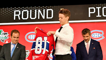 Jun 22, 2018; Dallas, TX, USA; Jesperi Kotkaniemi Montreal Canadiens Mandatory Credit: Jerome Miron-USA TODAY Sports