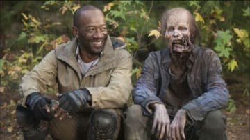 Lennie James on The Walking Dead Set. AMC.