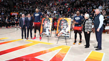 Rudy Gobert and Donovan Mitchell, Utah Jazz. (Photo by Melissa Majchrzak/NBAE via Getty Images)