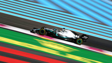 LE CASTELLET, FRANCE - JUNE 23: Lewis Hamilton of Great Britain driving the (44) Mercedes AMG Petronas F1 Team Mercedes W10 on track during the F1 Grand Prix of France at Circuit Paul Ricard on June 23, 2019 in Le Castellet, France. (Photo by Dan Istitene/Getty Images)