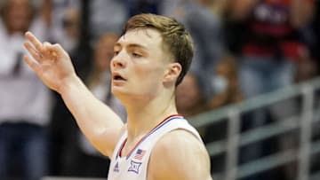 Christian Braun, Kansas Jayhawks. (Photo by Denny Medley-USA TODAY Sports)