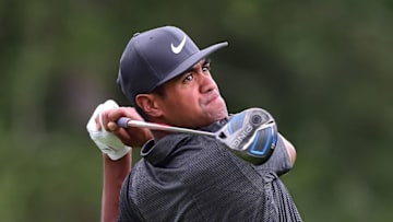 WHITE SULPHUR SPRINGS, WV - JULY 06: Tony Finau tees off the 11th hole during round one of The Greenbrier Classic held at the Old White TPC on July 6, 2017 in White Sulphur Springs, West Virginia. (Photo by Jared C. Tilton/Getty Images)