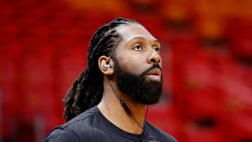 Houston Rockets center Nene Hilario (Photo by Michael Reaves/Getty Images)