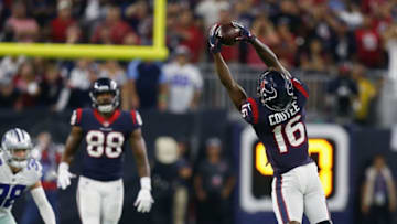 Houston Texans TE Jordan Akins (Photo by Bob Levey/Getty Images)