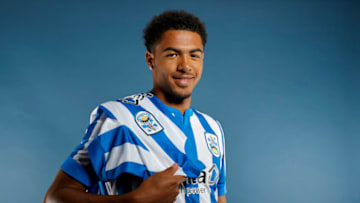 HUDDERSFIELD, ENGLAND - JUNE 25: Levi Colwill signs for Huddersfield Town on a season-long loan from Chelsea on June 25, 2021 in Huddersfield, England. (Photo by William Early/Getty Images)