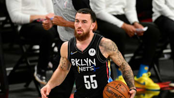 NEW YORK, NEW YORK - MAY 25: Mike James #55 of the Brooklyn Nets (Photo by Steven Ryan/Getty Images)