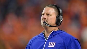 DENVER, CO - OCTOBER 15: Head coach Ben McAdoo of the New York Giants looks on from the sideline during a game against the Denver Broncos at Sports Authority Field at Mile High on October 15, 2017 in Denver, Colorado. (Photo by Dustin Bradford/Getty Images)