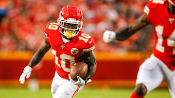 Tyreek Hill #10 of the Kansas City Chiefs - (Photo by David Eulitt/Getty Images)