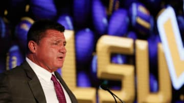 [Staff Photo/Gary Cosby Jr.]Sec Media Days Ed Orgeron