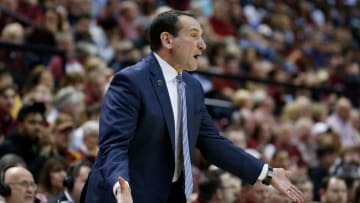 Duke basketball head coach Mike Krzyzewski (Photo by Michael Reaves/Getty Images)