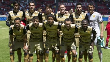 TOLUCA, MEXICO - MARCH 13: Players of Dorados pose for pictures during the 10th round match between Toluca and Dorados de Sinaloa as part of the Clausura 2016 Liga MX at Nemesio Diez Stadium on March 13, 2016 in Toluca, Mexico. (Photo by Miguel Tovar/LatinContent/Getty Images)