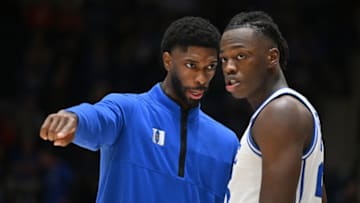 Duke basketball assistant coach Amile Jefferson (Photo by Grant Halverson/Getty Images)
