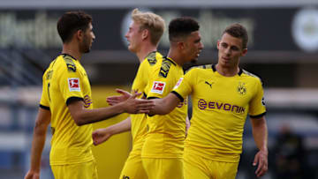 Borussia Dortmund will be looking to ensure qualification to the Champions League (Photo by Lars Baron/Getty Images)