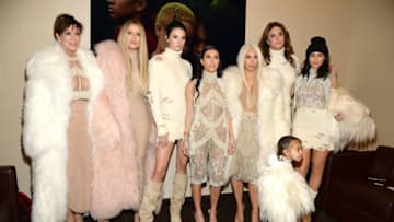 NEW YORK, NY - FEBRUARY 11: Khloe Kardashian, Kris Jenner, Kendall Jenner, Kourtney Kardashian, Kim Kardashian West, North West, Caitlyn Jenner and Kylie Jenner attend Kanye West Yeezy Season 3 at Madison Square Garden on February 11, 2016 in New York City. (Photo by Kevin Mazur/Getty Images for Yeezy Season 3)