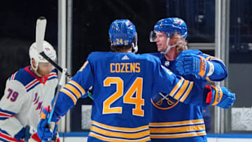 Dylan Cozens #24 of the Buffalo Sabres. (Photo by Kevin Hoffman/Getty Images)