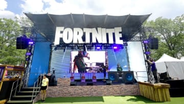 NEW YORK, NEW YORK - JULY 25: A view of the Fan Festival Stage during previews ahead of the 2019 Fortnite World Cup on July 25, 2019 in New York City. (Photo by Steven Ryan/Getty Images)