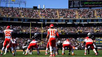 Patrick Mahomes #15 of the Kansas City Chiefs (Photo by Daniel Shirey/Getty Images)