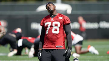 San Francisco 49ers offensive tackle Shon Coleman (78) Mandatory Credit: Stan Szeto-USA TODAY Sports