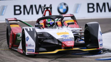 BERLIN, GERMANY - MAY 25: Lucas Di Grassi of Brasil driving the (11) Audi Sport ABT Schaeffler, Audi e-tron FE05 on track during the 2019 Berlin E-Prix at Tempelhof Airport on May 25, 2019 in Berlin, Germany. (Photo by Oliver Hardt/Getty Images)