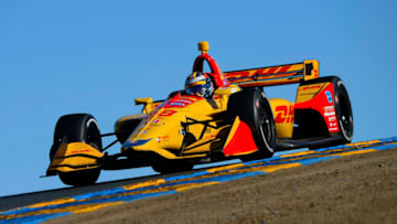 SONOMA, CA - SEPTEMBER 16: Ryan Hunter-Reay driver of the #28 Andretti Autosport Honda during the Verizon IndyCar Series Sonoma Grand Prix at Sonoma Raceway on September 16, 2018 in Sonoma, California. (Photo by Robert Laberge/Getty Images)