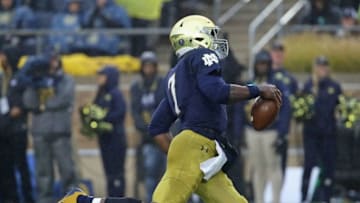 SOUTH BEND, IN - NOVEMBER 04: Brandon Wimbush
