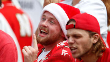 Nebraska Cornhuskers fans celebrate (Bruce Thorson-USA TODAY Sports)