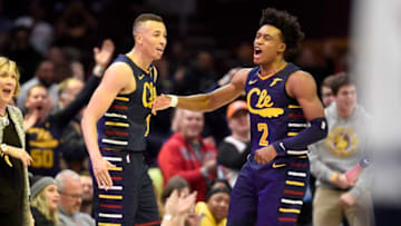 Dante Exum, Collin Sexton, Cleveland Cavaliers. (Photo by Jason Miller/Getty Images)