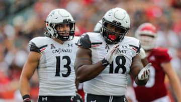 Cincinnati Bearcats senior defensive lineman Jowon Briggs against the Miami RedHawks at Paycor Stadium.