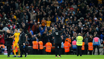 Premier League match, fans celebrate (Photo by James Baylis - AMA/Getty Images)