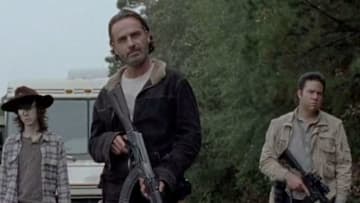 Carl Grimes, Rick Grimes, and Eugene Porter - The Walking Dead, AMC