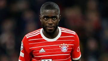 Bayern Munich defender Dayot Upamecano set to miss the game against Hertha Berlin. (Photo by Richard Sellers/Sportsphoto/Allstar via Getty Images)