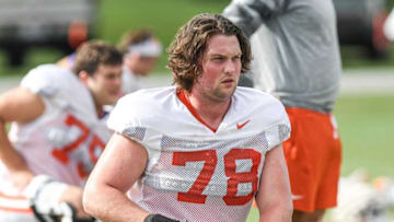 Clemson offensive lineman Blake Miller (78) during practice in Clemson Friday, August 12, 2022.Clemson Football Photos From Aug 12 Practice Before Sept 5 Opener