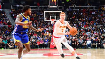 Kevin Huerter #3 of the Atlanta Hawks (Photo by Scott Cunningham/NBAE via Getty Images)