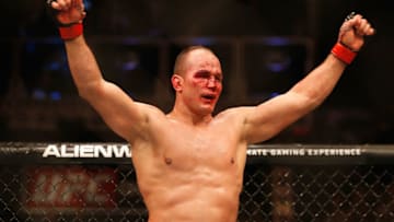 PHOENIX, AZ - DECEMBER 13: Junior dos Santos celebrates after defeating Stipe Miocic (not pictured) by unanimous decision in their heavyweight bout during the UFC Fight Night event at the at U.S. Airways Center on December 13, 2014 in Phoenix, Arizona. (Photo by Christian Petersen/Getty Images)