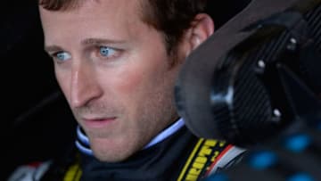 FONTANA, CA - MARCH 17: Kasey Kahne, driver of the #95 WRL General Contractors Chevrolet, sits in his car during practice for the Monster Energy NASCAR Cup Series Auto Club 400 at Auto Club Speedway on March 17, 2018 in Fontana, California. (Photo by Robert Laberge/Getty Images)