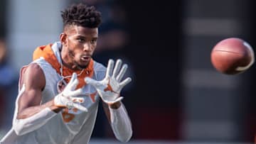 Texas wide receiver Joshua Moore Mandatory Credit: Ricardo B. Brazziell-USA TODAY Sports